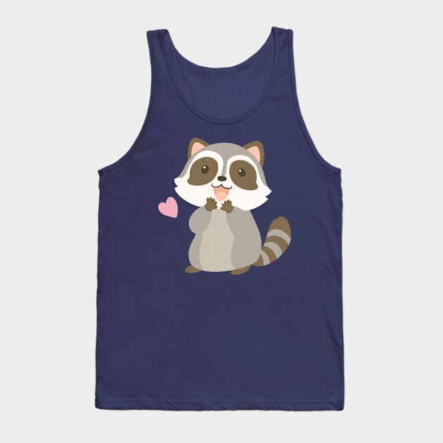 Raccoon Tank Top by NovaSammy